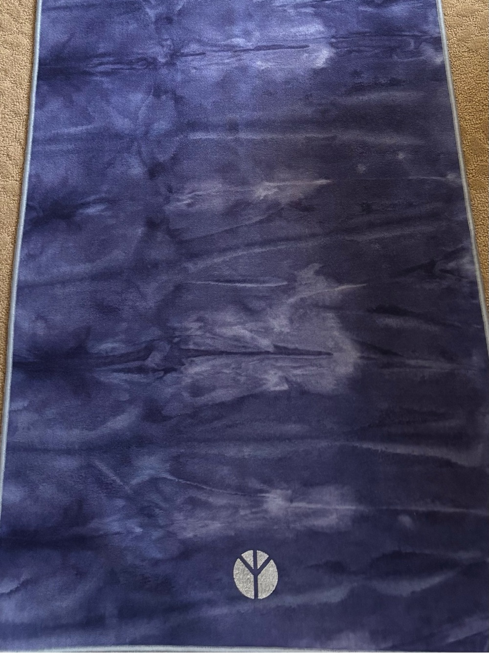 Manduka Yogitoes Skidless Mat Towel in “Groovy Purple”